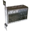 Racoorporated Electrical Box, 47.8 cu in, Switch Box, 3 Gang, Steel, Rectangular 686